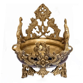 Antique Brass Urli Timeless Beauty Puja Store Online Pooja Items Online Puja Samagri Pooja Store near me www.SATVIK