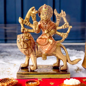 Exquisite Brass Durga Maa Idol