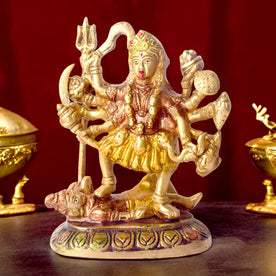 Divine Brass Maa Kali Sculpture
