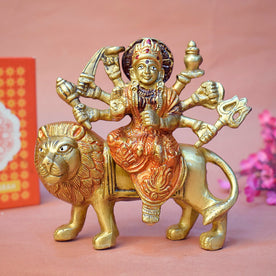 Divine Elegance: Sherawali Mata murti