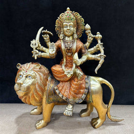 Stunning Sherawali Mata Statue