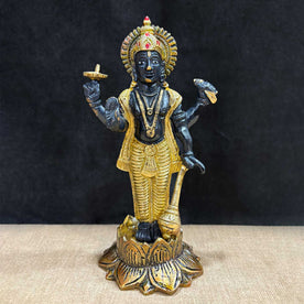 7-Inch Majestic Lord Vishnu Ji Statue – Divine Presence and Protection