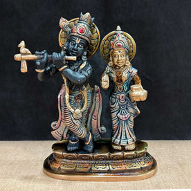 6.7 Inch Radha Krishna Idol for Spiritual Bliss