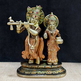 6.7 Inch The Divine Duo – Radha Krishna Idol of Sacred Love