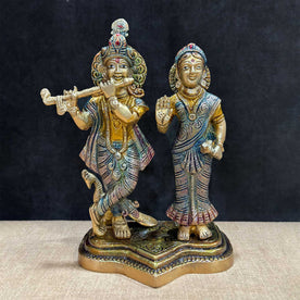 8 Inch Radha Krishna Idol – A Symbol of True Devotion and Love