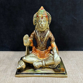 4.5 Inch Eternal Brass Hanuman Idol