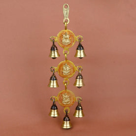 Pure Brass Laxmi Ganesh Saraswati Wall Hanging