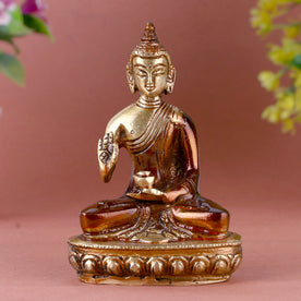 Delicate Brass Buddha Idol