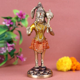 Brass Standing Hanuman Ji Idol