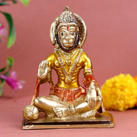 Blessed Brass Hanuman Idol