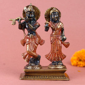 Brass Radha Krishna Idol