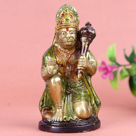 Brass Hanuman Statue