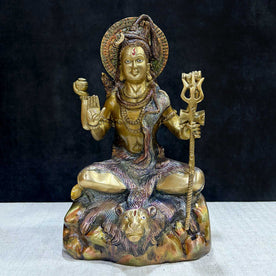 13.5 Inch Elegant Lord Shiva Sculpture