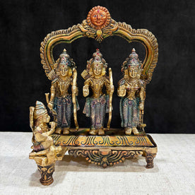 The 8.7 Inch Elegant Antique Brass Ram with Bow Statue is a beautifully crafted piece that exudes strength, power, and grace. The statue features a detailed ram, poised with a bow, symbolizing courage, protection, and determination. Made from high-quality antique brass, it boasts an intricate design that brings out the elegance and majesty of the ram in a timeless style.